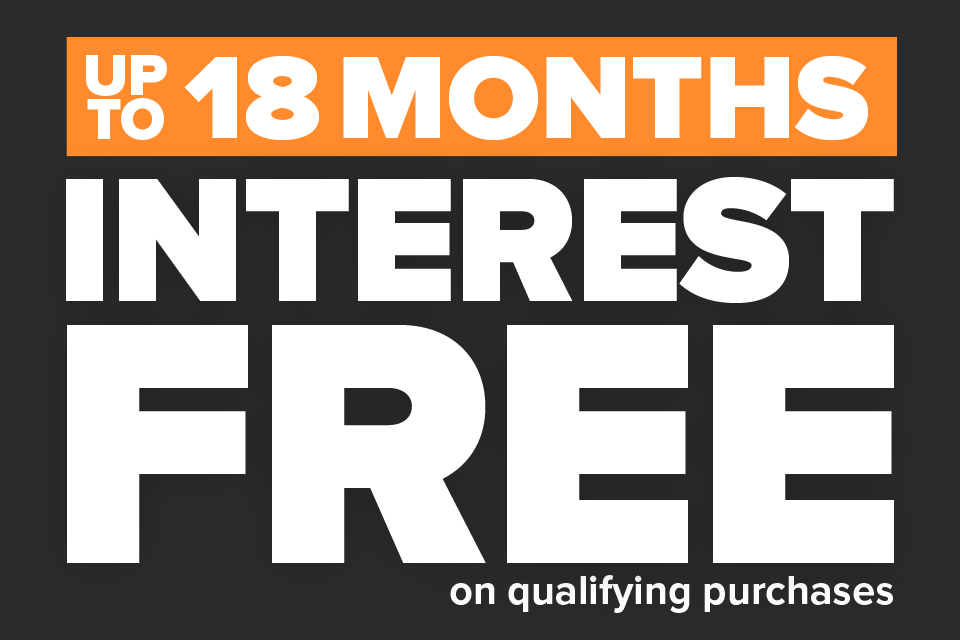 18 Months Interest Free at PB